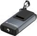 LedLenser K4R Gray Keychain Flashlight, Rechargeable, 120/80/20
