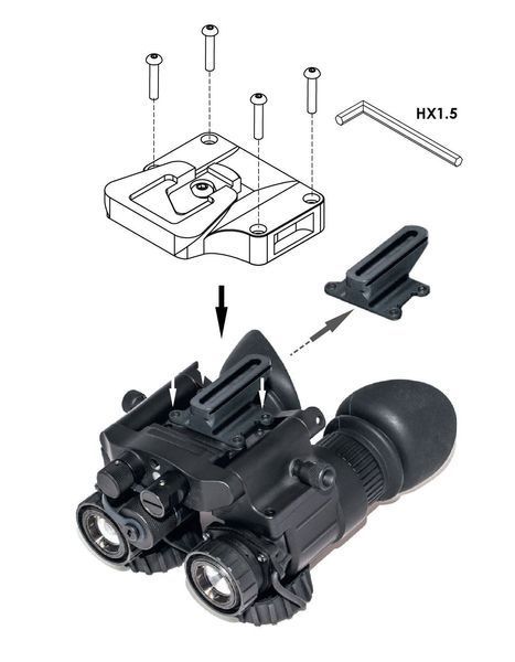 Archer NVGA-15 to dovetail adapter