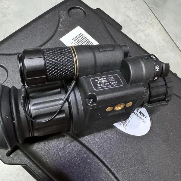Монокуляр ночного видения AGM WOLF-14 NW1, белый люминофор, футляр 5784 фото. Лучшие цены!