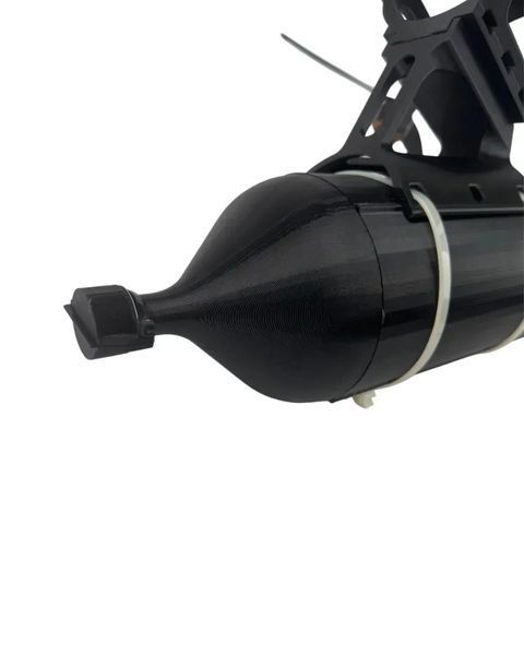 Set: quadcopter STALKER 15", fiber optic module for 15 km (external media converter), mount, mount for ammunition