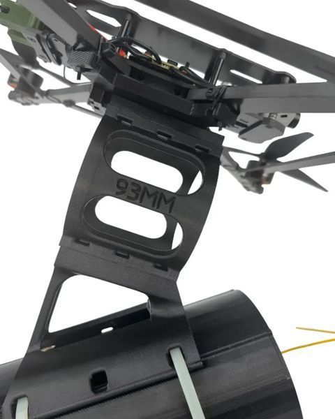 Set: quadcopter STALKER 15", fiber optic module for 15 km (external media converter), mount, mount for ammunition
